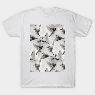 Sparrow Flight - monochrome T-Shirt